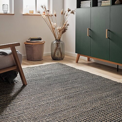 Dywan 170x240 Jute Black aranżacja
