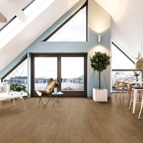 Podłoga winylowa GERFLOR Senso Premium Rigid Acoustic Country Brown aranżacja