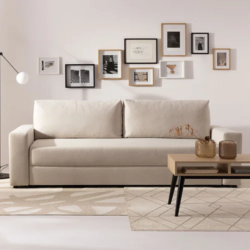 Sofa 3-osobowa z funkcją spania Wing aranżacja
