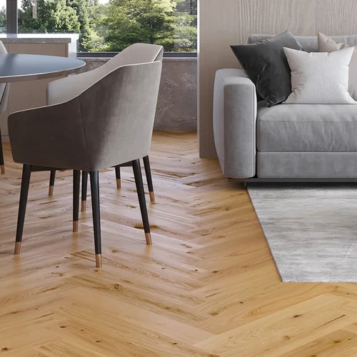 Podłoga drewniana Barlinek Classico Line Dąb Raisins Jodła Klasyczna 130 arrangement