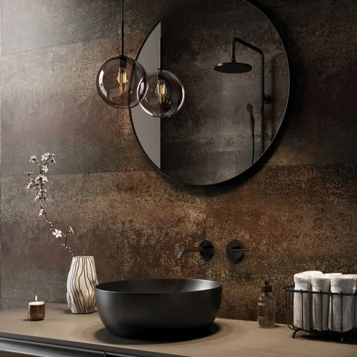 Mineralne płyty ścienne Idevo Oxyd 110x55 cm aranżacja