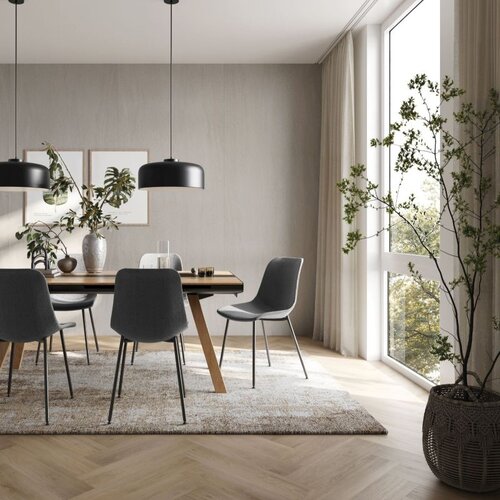 Idevo Mineral wall Mineral Light Grey 280x110 cm arrangement