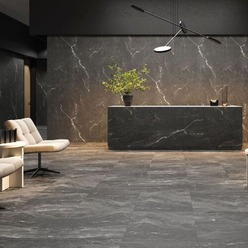 Idevo Mineral wall Ashen Stone 280x110 cm arrangement