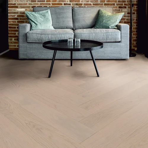 Podłoga drewniana Ter Hürne Herringbone Collection Dąb Borkum aranżacja