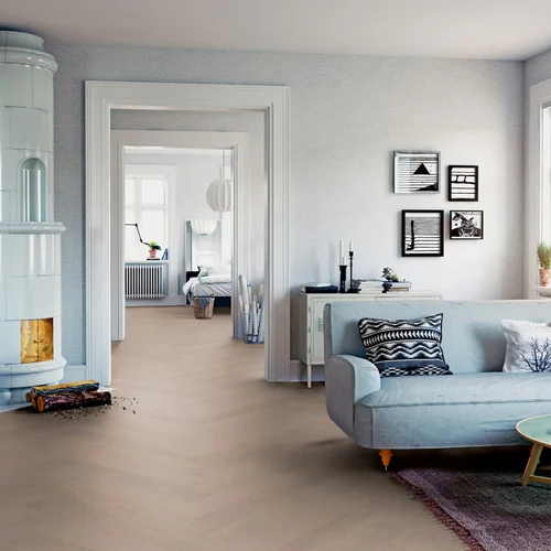 Podłoga drewniana Ter Hürne Herringbone Collection Dąb Föhr aranżacja