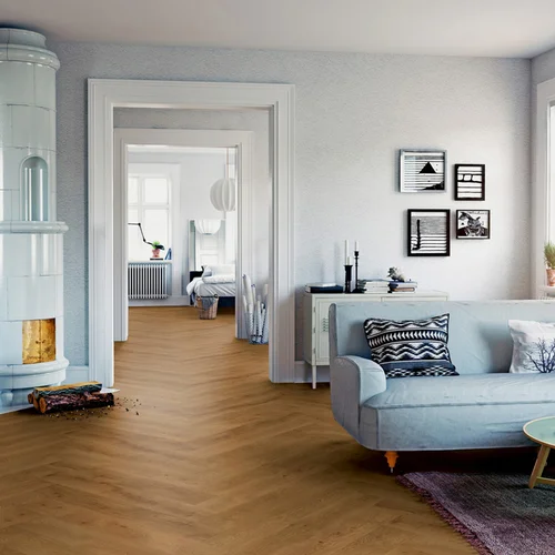Podłoga drewniana Ter Hürne Herringbone Collection Dąb Fünen aranżacja