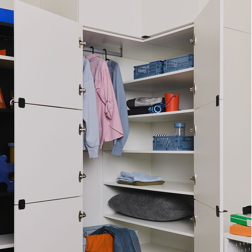 Corner wardrobe Young Users Next arrangement
