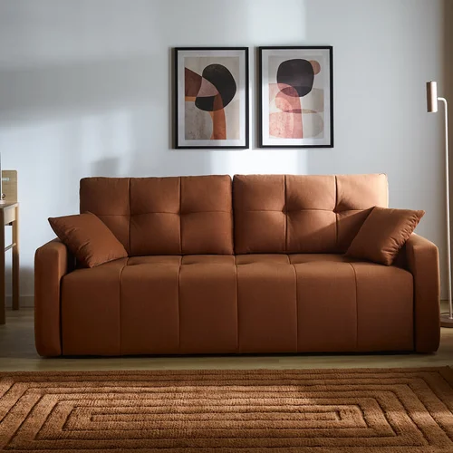 Sofa 3-osobowa z funkcją spania Duvio Basic aranżacja