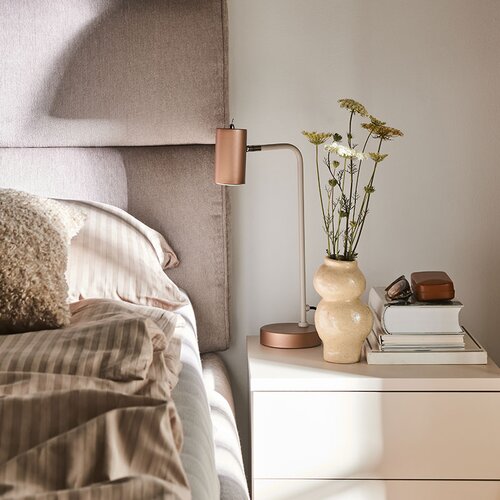 Wazon House Nordic beżowy ceramiczny aranżacja