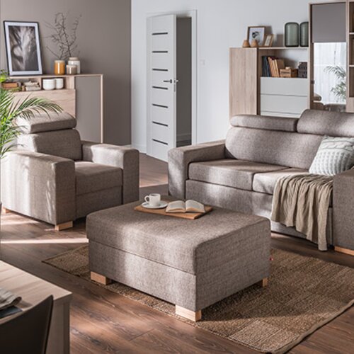Pouf avec rangement (70x70) Milton Arrangement