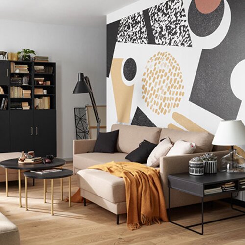 Corner sofa with function Estar arrangement