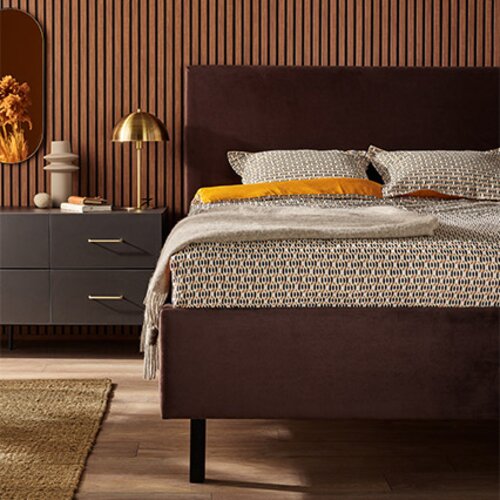 Upholstered bed 160x200 Puric arrangement